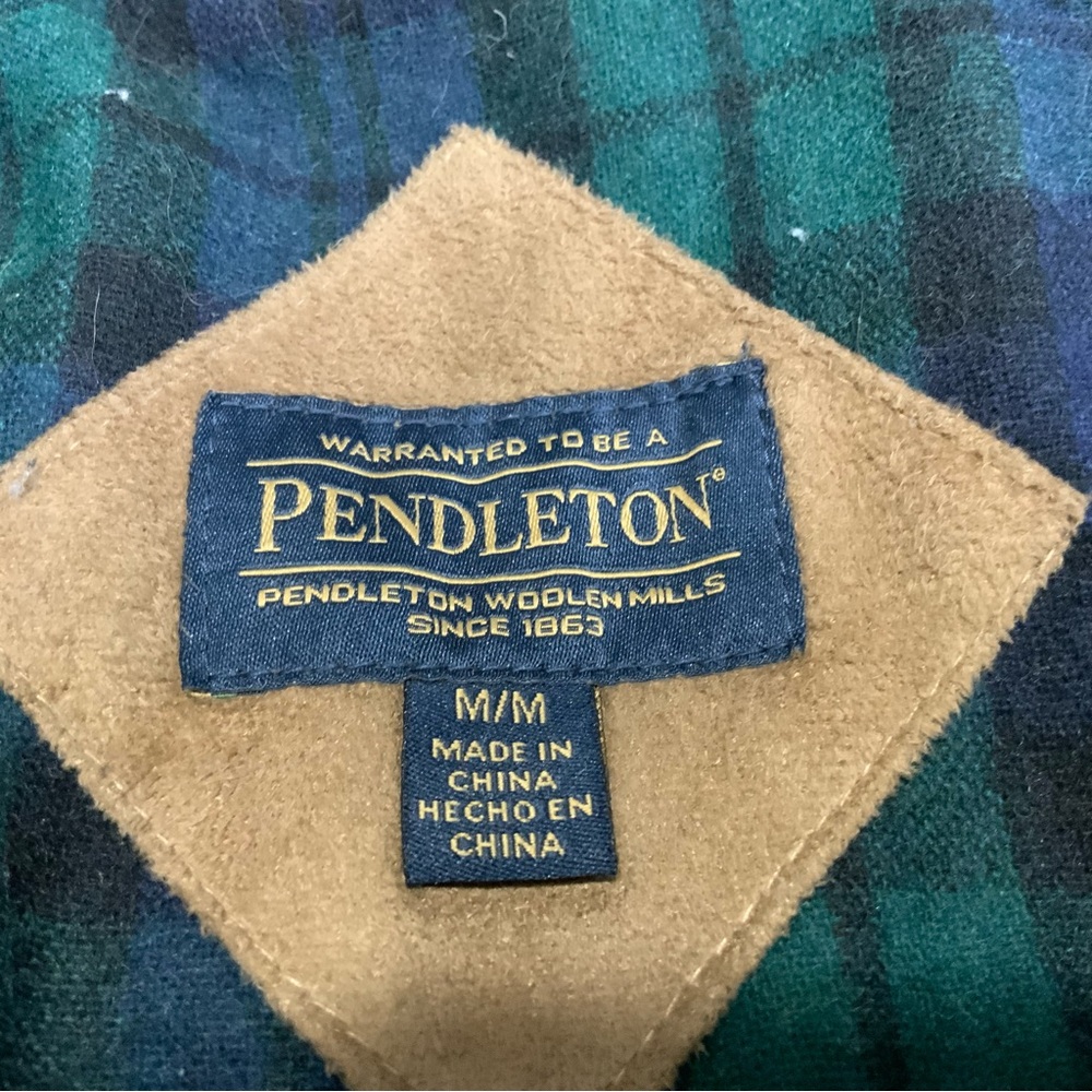 Pendleton Full Zip Fleece Blue/Green Jacket. Women’s S I’ve Medium. - Picture 4 of 7